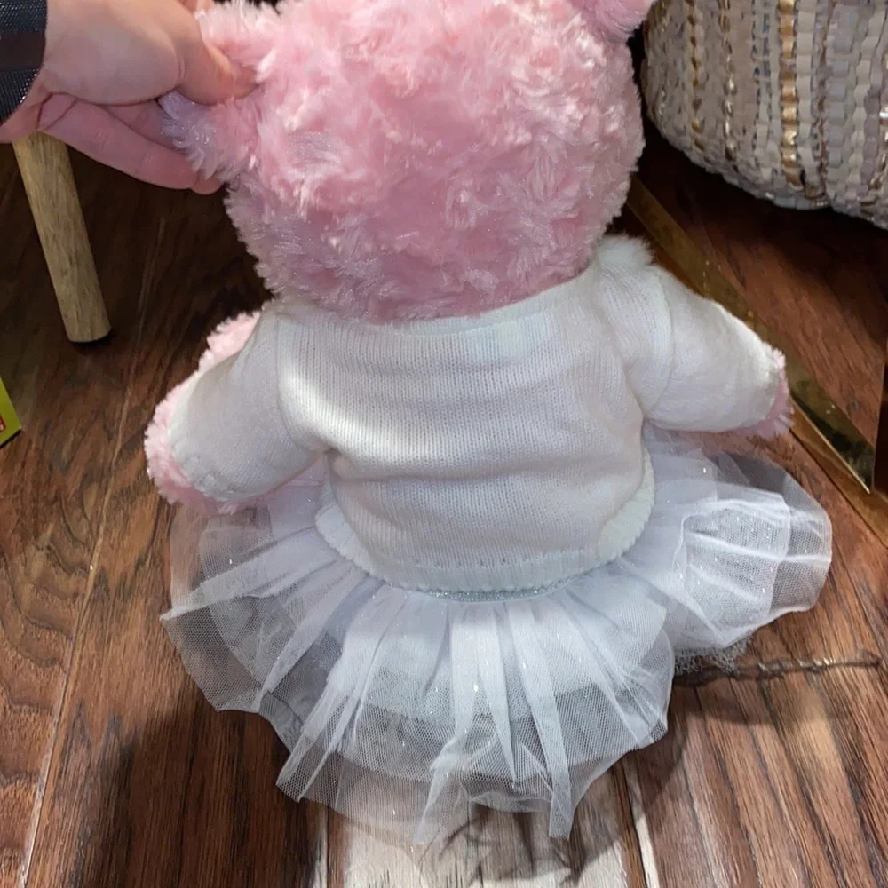 Build-A-Bear fur collar sequin cardigan sweater & white glittery silver skirt​​ - Picture 3 of 12